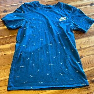 Nike bright blue shirt